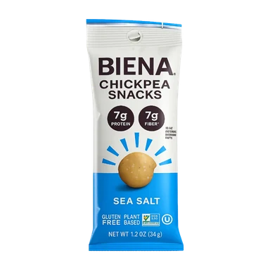 Biena roasted chickpea snacks, sea salt