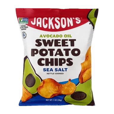 Jackson's avocado oil sweet potato chips, sea salt