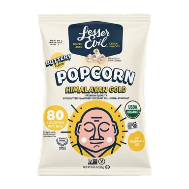 LesserEvil popcorn, Himalayan gold