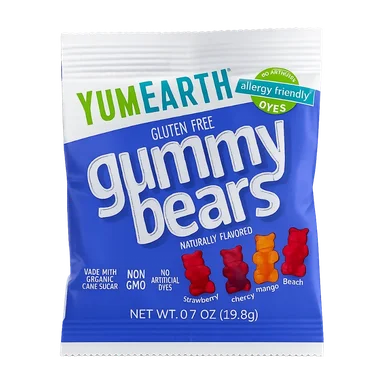 YumEarth organic gummy bears, assorted flavors