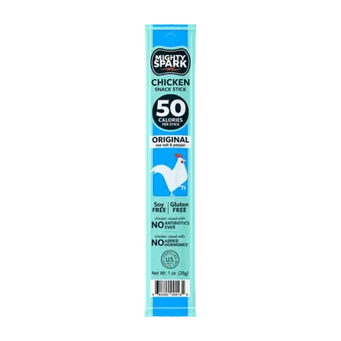 Mighty Spark chicken snack stick, original sea salt and pepper